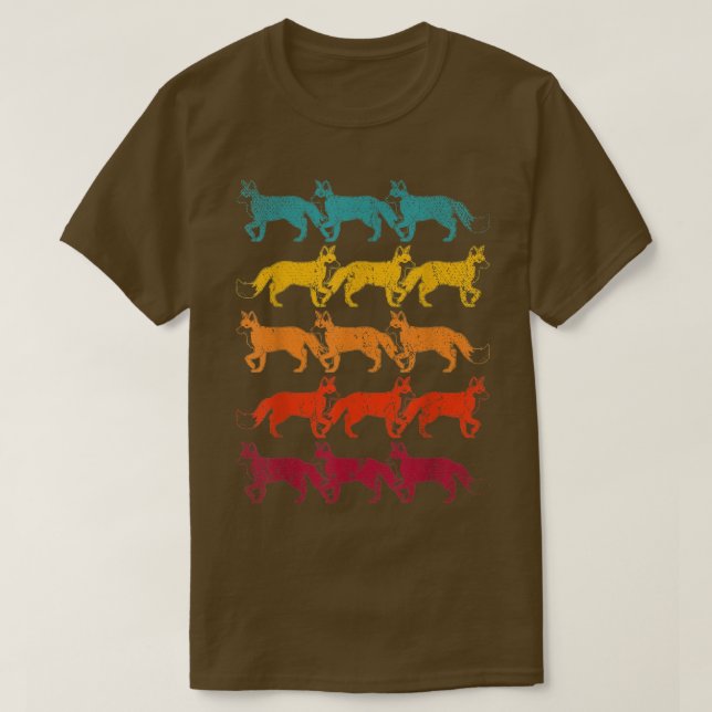 Retro Forest Animal Fox T-Shirt (Design Front)