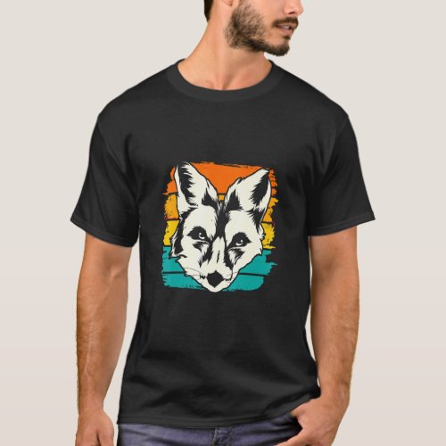 Retro Forest Animal Fox  T_Shirt