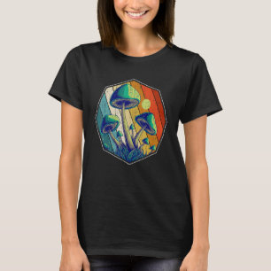 Retro Forest Nature Mycology Foraging Fungi Mushro T-Shirt