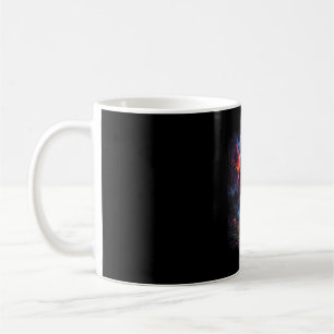 Retro forest sasquatch bigfoot hiking nature coffee mug