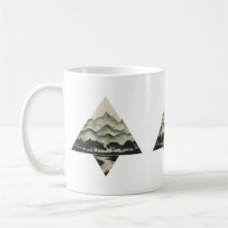 Retro Forest Trees Wildlife Nature Vintage Coffee Mug