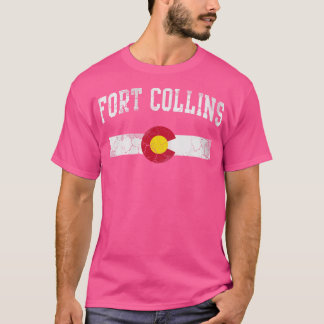 Retro Fort Collins Colorado Home Love Family T-Shirt