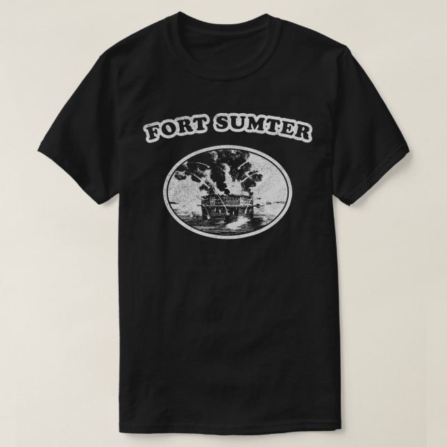 Retro Fort Sumter  T-Shirt (Design Front)