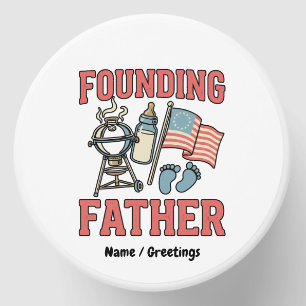 Retro Founding Father Pregnancy Announcement 4th Mini Candle Favors