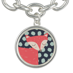 Retro Fox Charm Bracelet