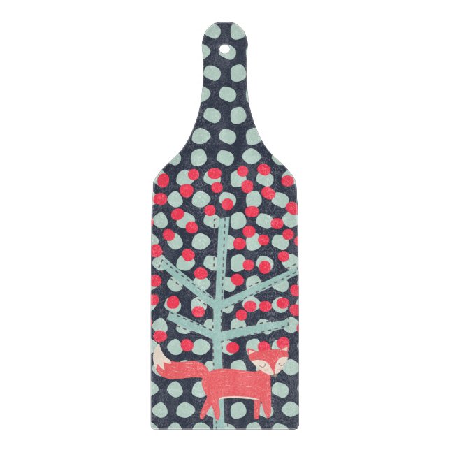 Retro Fox Cutting Board (Front)
