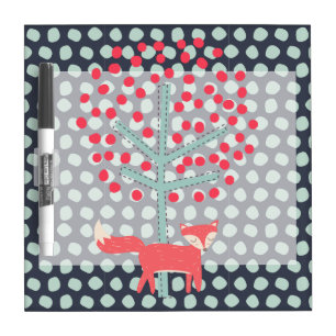 Retro Fox Dry Erase Board