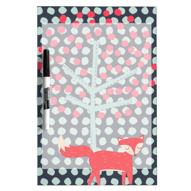 Retro Fox Dry-Erase Board (Front)