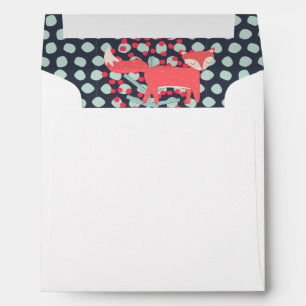Retro Fox Envelope