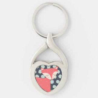 Retro Fox Keychain