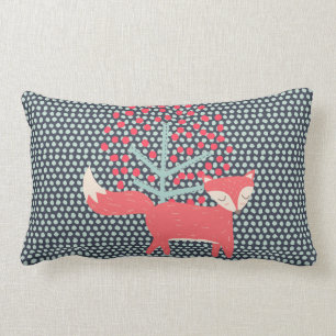 Retro Fox Lumbar Pillow