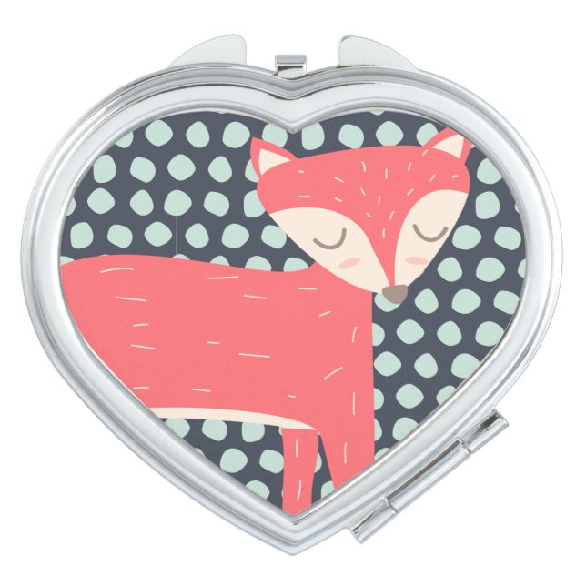 Retro Fox Mirror For Makeup (Front)