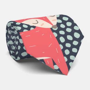 Retro Fox Neck Tie