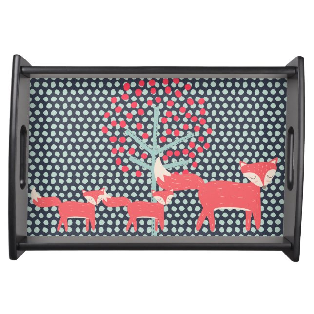 Retro Fox Serving Tray (Front)