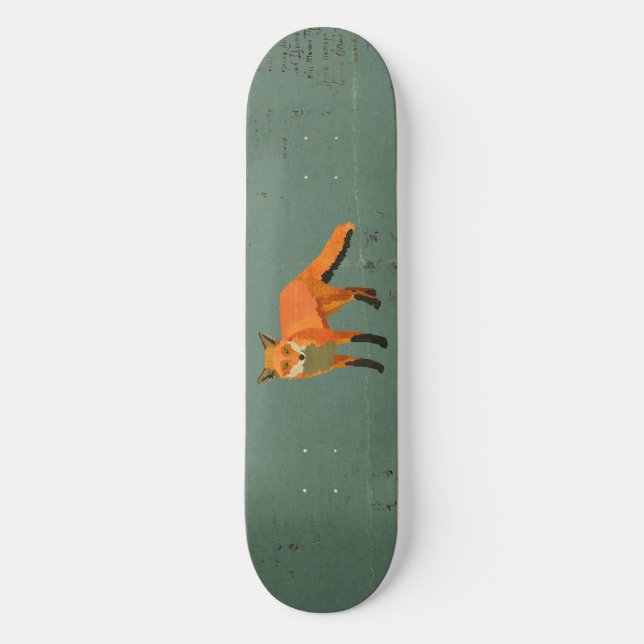 Retro Fox Skateboard Deck (Front)