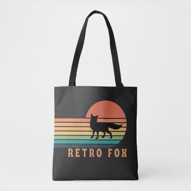 Retro Fox Tote Bag (Front)