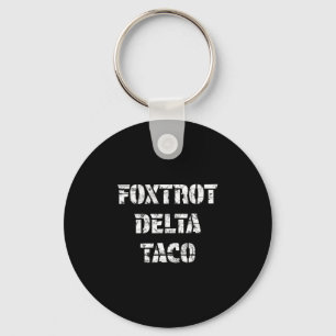 Retro Foxtrot Delta Taco Keychain