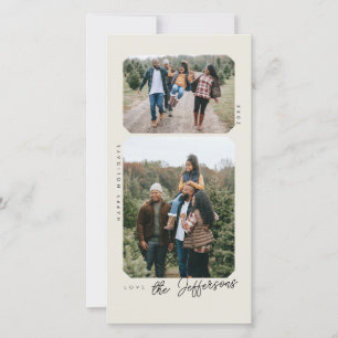 Retro Frame Holiday Photo Card