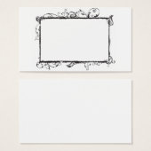 Retro frame Profile Card (Front & Back)
