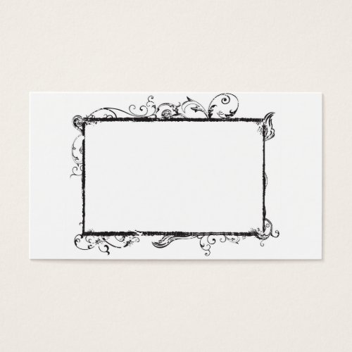 Retro frame Profile Card Business Card Template