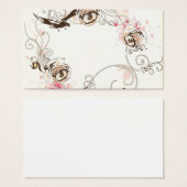 Retro frame Profile Card (Front & Back)