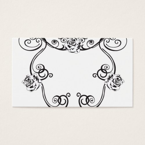 Retro frame Profile Card Business Card Template