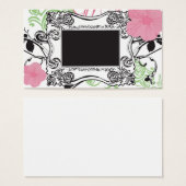 Retro frame Profile Card (Front & Back)