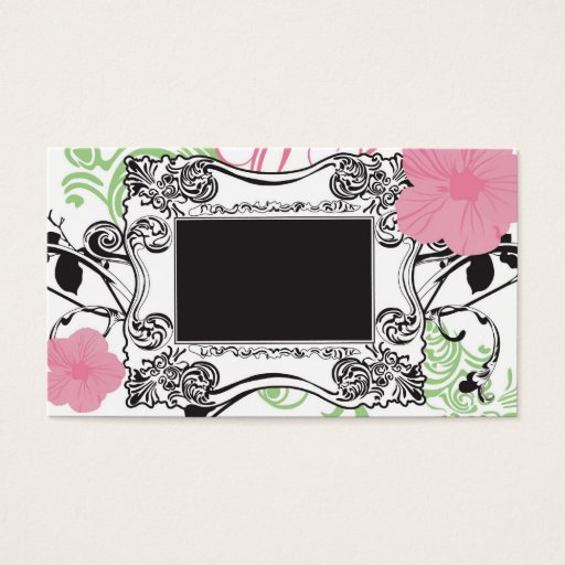 Customizable Retro frame Profile Card Business Card