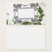 Retro frame Profile Card (Front & Back)