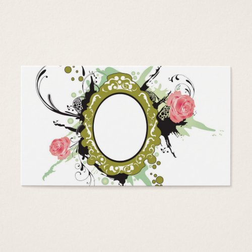 Retro frame Profile Card Business Card Templates