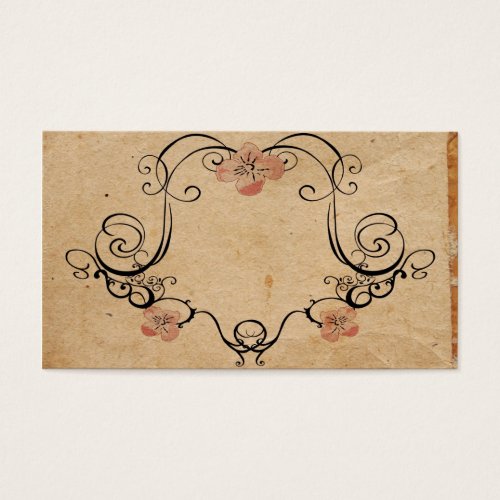 Retro frame Profile Card Business Card Templates