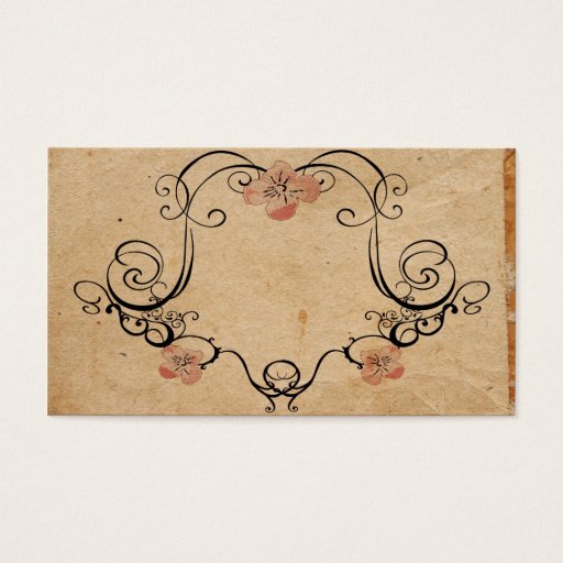 Customizable Retro frame Profile Card Business Card Templates