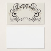 Retro frame Profile Card (Front & Back)