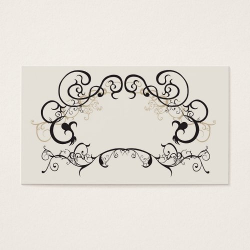 Retro frame Profile Card Business Card Template