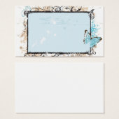 Retro frame Profile Card (Front & Back)