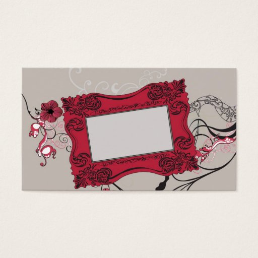 Customizable Retro frame Profile Card Business Card Template