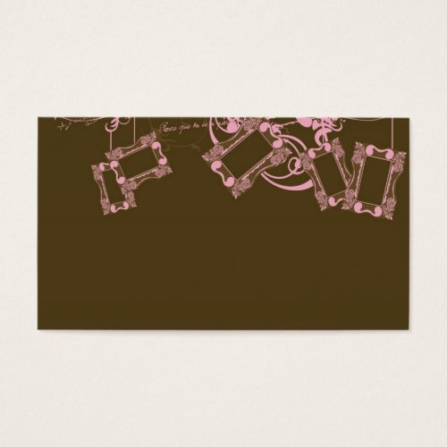 Retro frames Profile Card Business Card Template