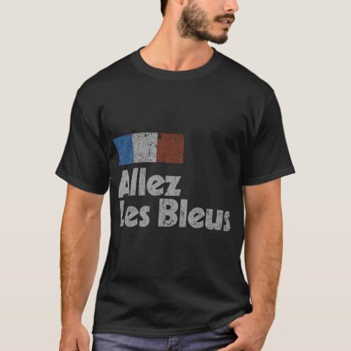 Retro France Soccer Shirt 2018 French Flag ALLEZ L