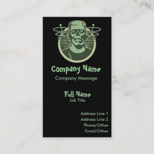 Retro Frankenstein Business Card