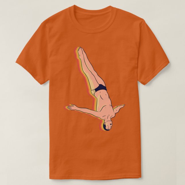 Retro Free Dive T-Shirt (Design Front)