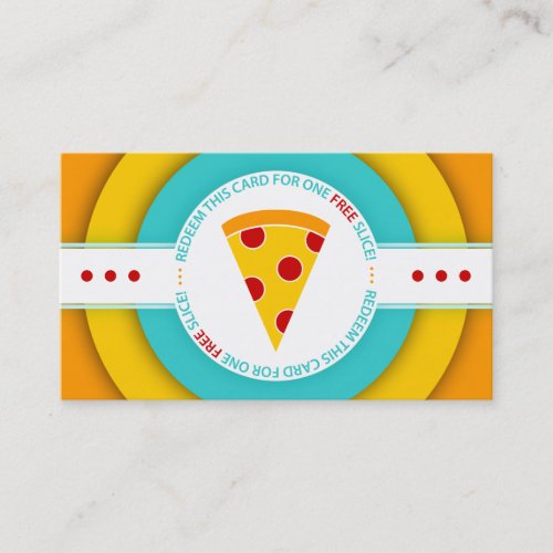 retro FREE PIZZA SLICE coupon