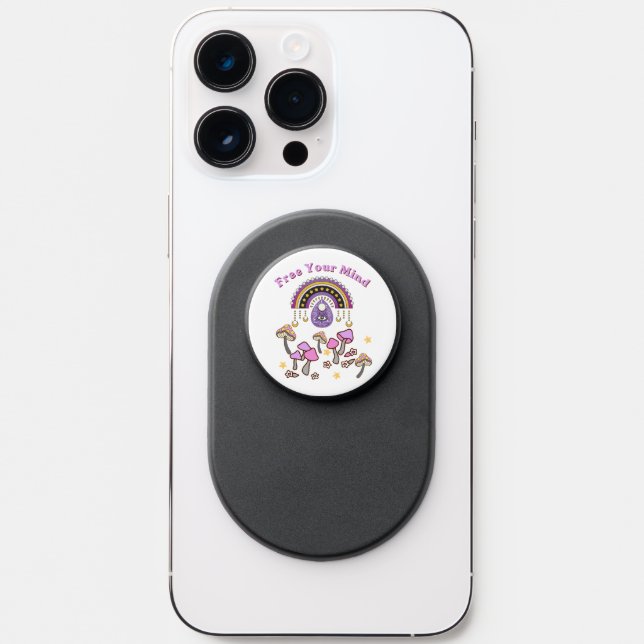 Retro Free Your Mind PopSocket (Front)