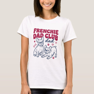 Retro French Bulldog Dad Club Graphic Tee