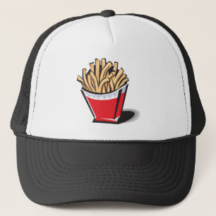 retro french fries design trucker hat