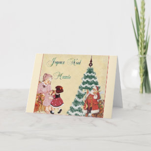 Retro French Christmas Cards Zazzle 100 Satisfaction Guaranteed