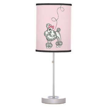 Retro French Poodle Lamp by suncookiez at Zazzle