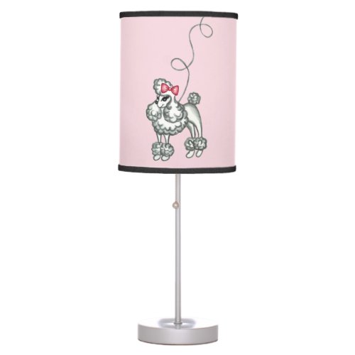 Retro French Poodle Lamp