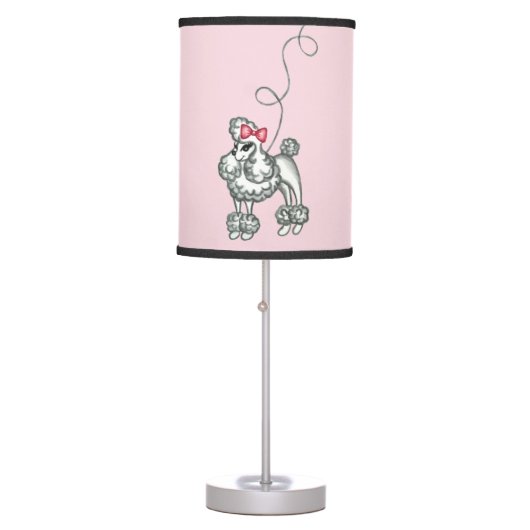 Retro French Poodle Lamp (Front)
