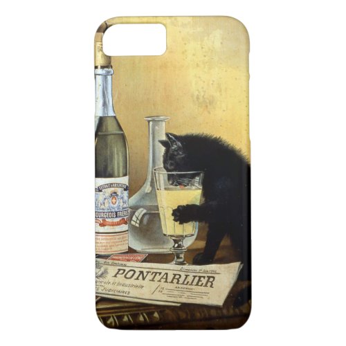 Retro french poster absinthe bourgeois iPhone 87 case