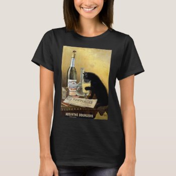 Retro French Poster "absinthe Bourgeois" T-shirt by parisjetaimee at Zazzle